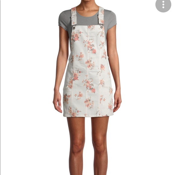 New floral boho pinafore jumper dress size 3x - Picture 1 of 11